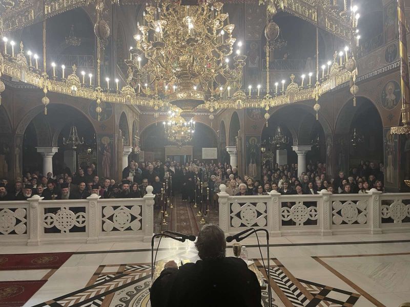 Γ΄ Κατανυκτικός Εσπερινός στη Δράμα και ομιλία π. Νικ. Λουδοβίκου